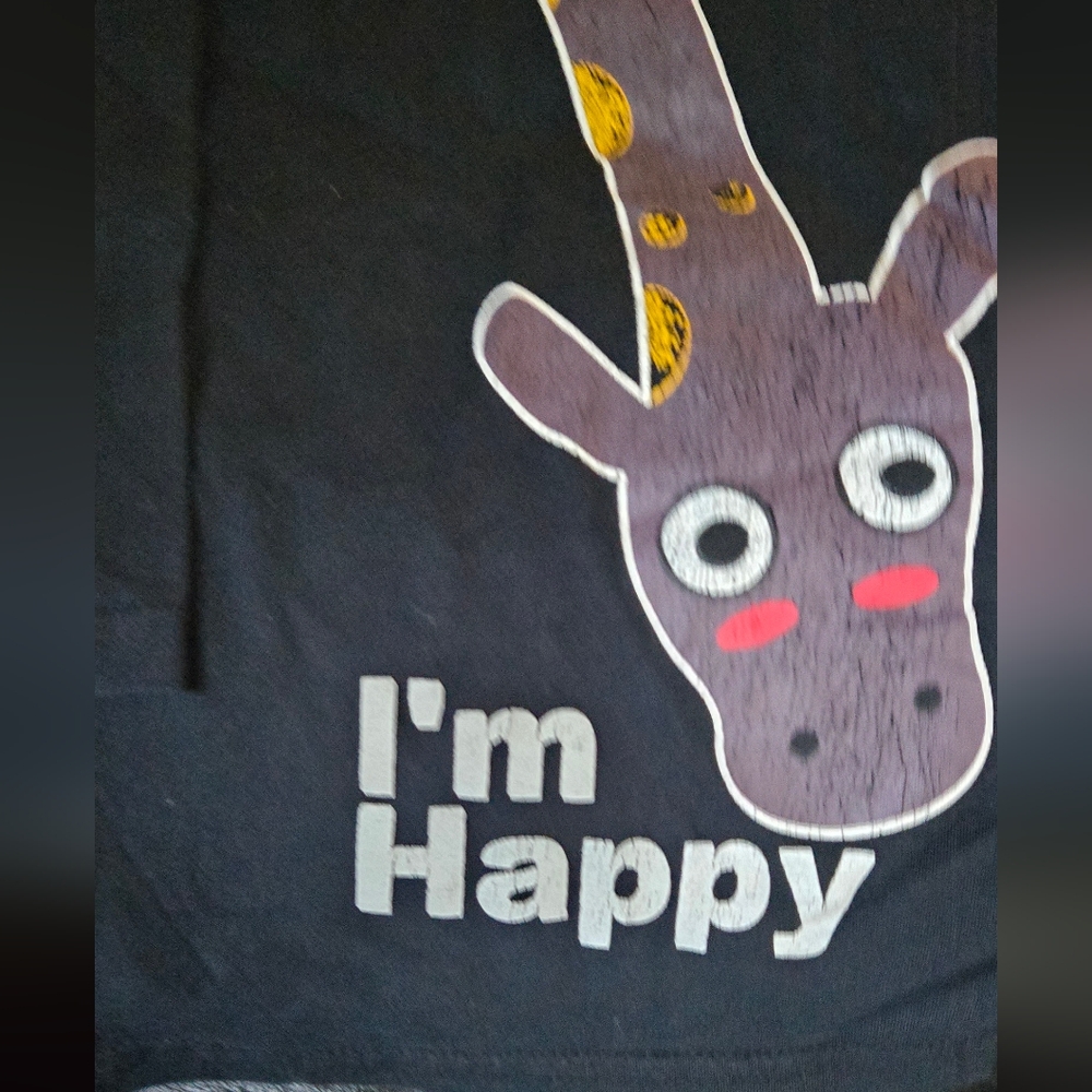 Kids Kiyomi Black Long Sleeve Shirt with Giraffe szM - Picture 2 of 7
